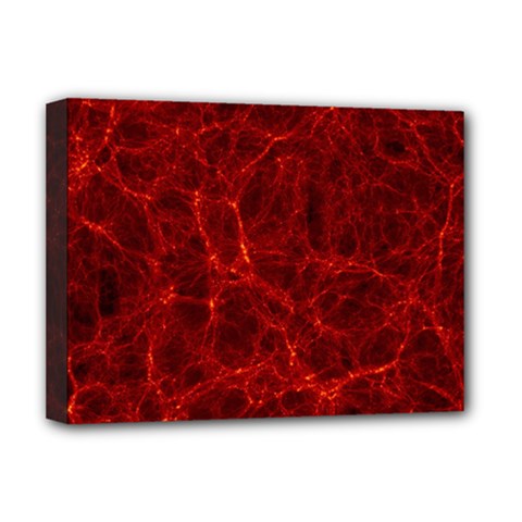 Simulation Red Water Waves Light Deluxe Canvas 16  X 12   by Mariart