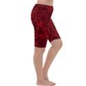 Simulation Red Water Waves Light Cropped Leggings  View3