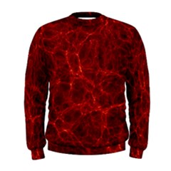 Simulation Red Water Waves Light Men s Sweatshirt by Mariart