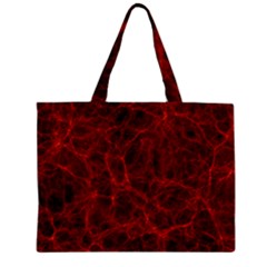 Simulation Red Water Waves Light Zipper Mini Tote Bag by Mariart