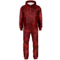 Simulation Red Water Waves Light Hooded Jumpsuit (Men)  View1