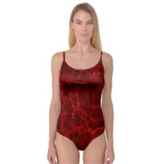 Simulation Red Water Waves Light Camisole Leotard  by Mariart