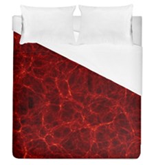 Simulation Red Water Waves Light Duvet Cover (queen Size) by Mariart