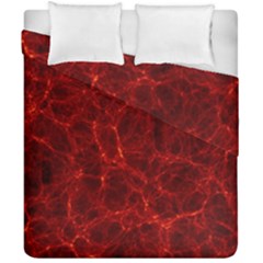 Simulation Red Water Waves Light Duvet Cover Double Side (california King Size) by Mariart