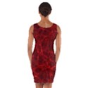 Simulation Red Water Waves Light Wrap Front Bodycon Dress View2