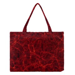 Simulation Red Water Waves Light Medium Tote Bag by Mariart