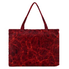 Simulation Red Water Waves Light Zipper Medium Tote Bag by Mariart