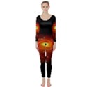 Space Galaxy Black Sun Long Sleeve Catsuit View1