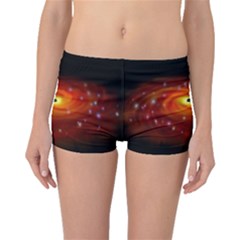 Space Galaxy Black Sun Boyleg Bikini Bottoms