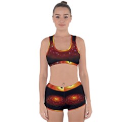 Space Galaxy Black Sun Racerback Boyleg Bikini Set by Mariart