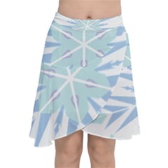 Snowflakes Star Blue Triangle Chiffon Wrap