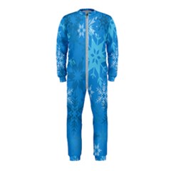 Snowflakes Cool Blue Star Onepiece Jumpsuit (kids)