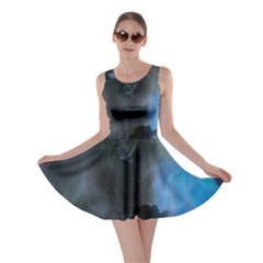 Space Star Blue Sky Skater Dress by Mariart