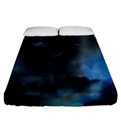 Space Star Blue Sky Fitted Sheet (king Size)