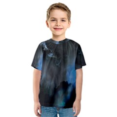 Space Star Blue Sky Kids  Sport Mesh Tee