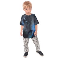 Space Star Blue Sky Kids Raglan Tee