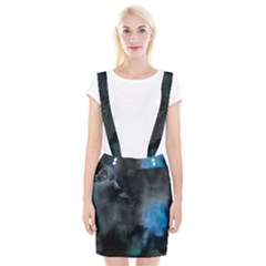 Space Star Blue Sky Braces Suspender Skirt by Mariart