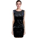 Space Warp Speed Hyperspace Through Starfield Nebula Space Star Line Light Hole Classic Sleeveless Midi Dress View1