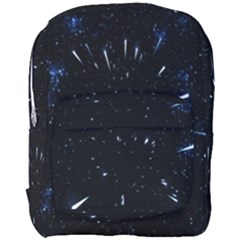 Space Warp Speed Hyperspace Through Starfield Nebula Space Star Line Light Hole Full Print Backpack