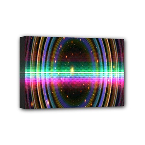 Spectrum Space Line Rainbow Hole Mini Canvas 6  X 4  by Mariart