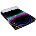 Spectrum Space Line Rainbow Hole Fitted Sheet (Queen Size) View2