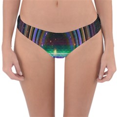 Spectrum Space Line Rainbow Hole Reversible Hipster Bikini Bottoms