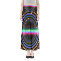 Spectrum Space Line Rainbow Hole Full Length Maxi Skirt