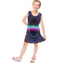 Spectrum Space Line Rainbow Hole Kids  Tunic Dress View1