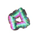 Spectrum Space Line Rainbow Hole Velvet Scrunchie View1