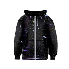 Space Warp Speed Hyperspace Through Starfield Nebula Space Star Hole Galaxy Kids  Zipper Hoodie by Mariart