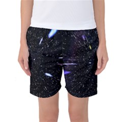 Space Warp Speed Hyperspace Through Starfield Nebula Space Star Hole Galaxy Women s Basketball Shorts