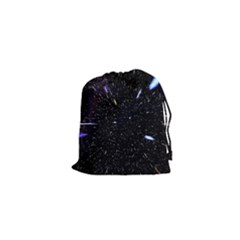 Space Warp Speed Hyperspace Through Starfield Nebula Space Star Hole Galaxy Drawstring Pouches (xs)  by Mariart