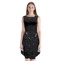 Space Warp Speed Hyperspace Through Starfield Nebula Space Star Hole Galaxy Sleeveless Chiffon Dress   by Mariart