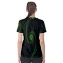 Space Green Hypnotizing Tunnel Animation Hole Polka Green Women s Sport Mesh Tee View2