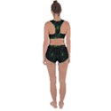 Space Green Hypnotizing Tunnel Animation Hole Polka Green Racerback Boyleg Bikini Set View2