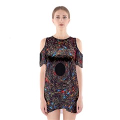 Space Star Light Black Hole Shoulder Cutout One Piece by Mariart