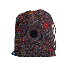 Space Star Light Black Hole Drawstring Pouches (extra Large)