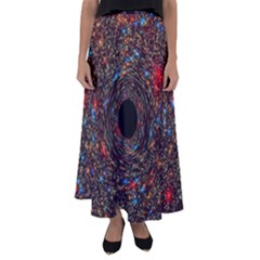 Space Star Light Black Hole Flared Maxi Skirt by Mariart