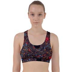 Space Star Light Black Hole Back Weave Sports Bra by Mariart