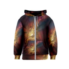 Sun Light Galaxy Kids  Zipper Hoodie