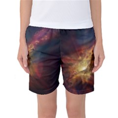 Sun Light Galaxy Women s Basketball Shorts