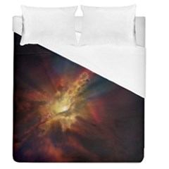 Sun Light Galaxy Duvet Cover (queen Size) by Mariart