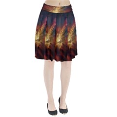 Sun Light Galaxy Pleated Skirt