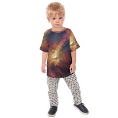 Sun Light Galaxy Kids Raglan Tee