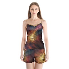 Sun Light Galaxy Satin Pajamas Set by Mariart