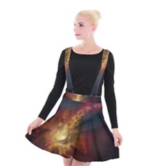 Sun Light Galaxy Suspender Skater Skirt