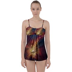 Sun Light Galaxy Babydoll Tankini Set by Mariart