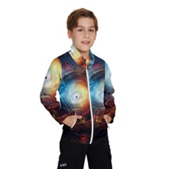 Supermassive Black Hole Galaxy Is Hidden Behind Worldwide Network Wind Breaker (kids)