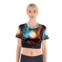 Supermassive Black Hole Galaxy Is Hidden Behind Worldwide Network Cotton Crop Top View1