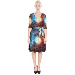 Supermassive Black Hole Galaxy Is Hidden Behind Worldwide Network Wrap Up Cocktail Dress